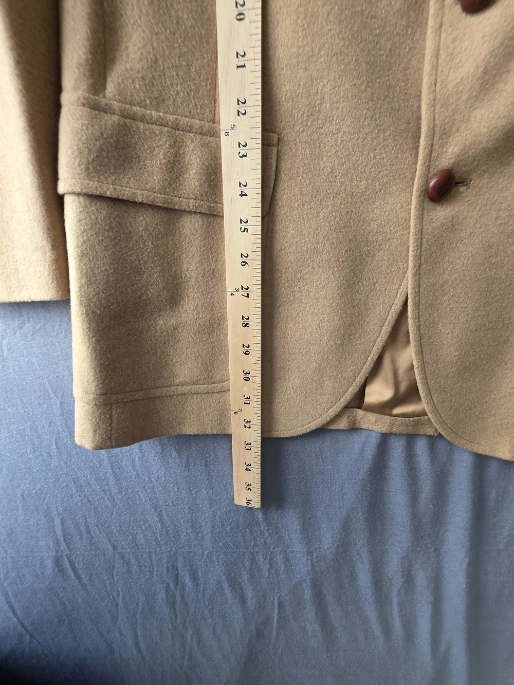 Vintage Burdines Florida 100% Camel Hair Sport Coat Blazer Men's Tan